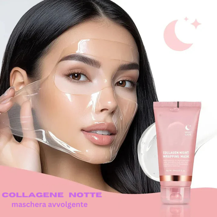 Maschera peel-off coreana al collagene per la notte