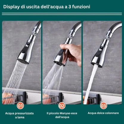 UniFlex™ Pro Rubinetto Cucina a 3 Modalità Cromato